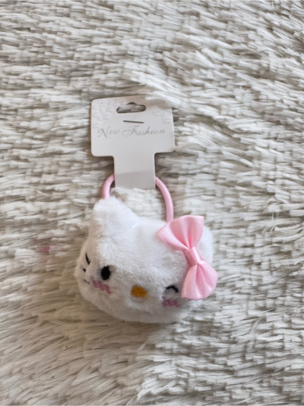 Hello kitty Plush with Pink Bow hair tie
